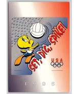 Looney Toons 1996 Olympics USA Tweety Bird Volleyball Atlanta 4x6 Postca... - £3.12 GBP