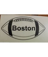 Vinyl Football with Name - Vinyl Sticker - 7 x 4 inches - $5.36 CAD