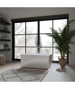 Freestanding White Acrylic Soaking Tub - $1,538.65 CAD