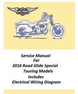 2016 Harley Davidson Road Glide Special Touring Models Service Manual  - $28.95