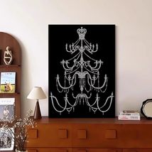 interoknack Modern Minimalist Pearl Chandelier Wall Art  Abstract Luxur... - $179.00