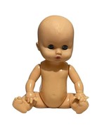 Dolgen Baby Doll Fully Poseable Plastic Naked Open &amp; Close Blue Eyes 10&quot; - €9,72 EUR