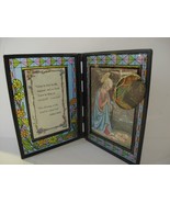 Religious Stained Double Glass Picture Frame, Colored Picture &amp; Prayer - $13.56 CAD