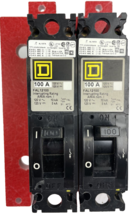 Lot of 2 Square D FAL12100 100A 120VAC 125VDC Single Pole Circuit Breaker + More - $188.09