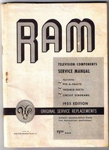 RAM Television Components Service Manual 1955 Edition - £10.72 GBP
