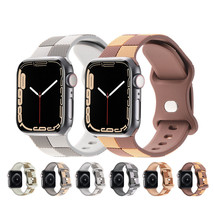 Silicone Preppy Checkerboard Strap for iWatch Apple Watch Ultra 2 Series... - $2.40