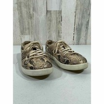 Cole Haan Grand Os Womens Leather Lace Up Sneaker Snake Print Beige Size 9.5 B - £19.69 GBP