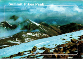 View From Summit of Pikes Peak Colorado Postcard Posted 1989 - £4.06 GBP