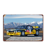 Lancia 037 rally Group B metal wall poster Vintage decor Tin Sign garage... - $536.38 MXN+