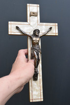 ⭐French vintage crucifix ,religious wall cross ⭐  - $49.50