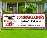 2024 Graduation Party Decorations Red Personalized Class of 2024 Graduat... - $20.88
