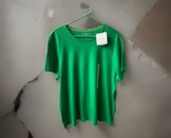Croft &amp; Barrow Short Sleeved T shirt Womens Plus Size 2x Kelly Green Jer... - $14.73