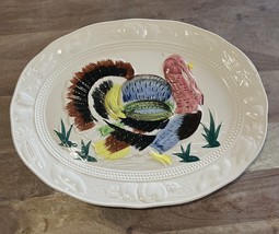 Thanksgiving Turkey Platter Ceramic 18&quot;x14&quot; - $24.15