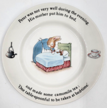 Wedgwood 1991 Peter Rabbit Childs Bread Butter Plate Dish Beatrix Potter England - £13.31 GBP