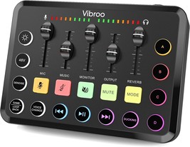 Gaming Audio Mixer: Rgb Pc Mixer With Xlr Microphone Interface, Individual - $44.99