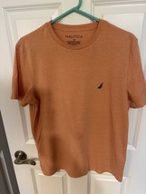 Mens  Nautica T-Shirt M 60% Cotton 40% Polyester Coral Washable - £5.39 GBP