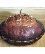 Vintage Distressed Look Football Shape Candle Unique See Pictures &amp; Desc. - $7.19