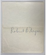 Robert B. Meyner (d. 1990) Signed Autographed Vintage 5x7 Sheet - NJ Gov... - $280.80 MXN