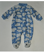 2 Pairs Carter&#39;s Fleece Footie Pajamas Sleepers Lot Baby Boy 6 Months Ca... - £11.72 GBP