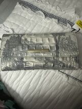 BRAHMIN CORDELIA  WALLET MINDFUL GARDEN MELBOURNE GREY/CREAM BNWT - $143.27