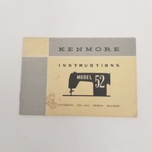 Kenmore Model 52 Automatic Zig Zag Sewing Machine Instruction Manual - $12.82