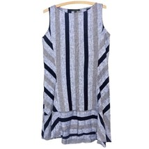 For Cynthia Linen Blend Striped Dress Small - £19.35 GBP