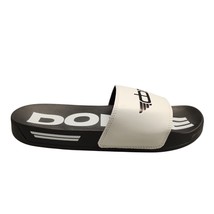 Dobre Comfort Slides Sandals Mens 8.5M Black White Logo Beach Outdoor Sl... - $20.29