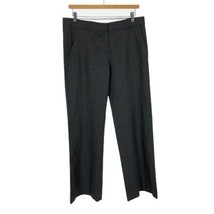 Womens Size 8 8x33 Theory Gray Stretch Wool Striped Trouser Pants - £25.00 GBP