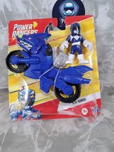 Power Rangers Motorcycle And Figure - Blue Power Ranger Playskool Heroes - £7.62 GBP