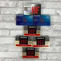 Sony Blank Cassette Tapes HF Type I Lot of 6-60 Min 1-90 Minutes New Lot of 7 - £25.58 GBP