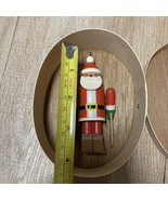 Handcrafted wooden box with wooden Santa Claus FAST  - $836.24 MXN