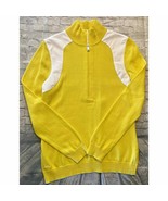 Ralph Lauren LRL Vintage Yellow White Sweater Women’s Size Large Mock Pr... - $54.33 CAD