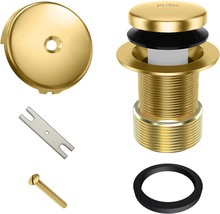 Bathtub Drain Tip Toe Tub Conversion Kit Assembly, Replacement Tub, Brushed Gold - $32.99