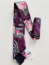 BONOBOS Handmade Neck Tie Purple Floral Linen - £93.02 GBP