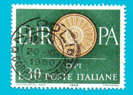 Used Italy Stamp (1960) 30 L Europa - Scott Cat# 809  - £1.57 GBP