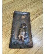 Vintage Copper Art Plaque Clown Bamboo Sun Moon KG JD - $461.73 MXN