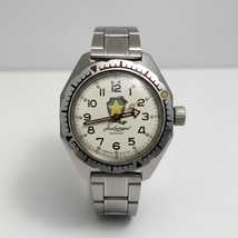 Vintage Mens Watch Vostok Amphibia Albatross USSR 17 Jewels White Dial 2... - $450.00
