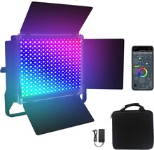 Rgb Led Video Light With App Control, 360°Full Color Video, And Photogra... - £84.52 GBP