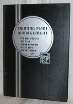 H.R Lewis Print Plant Management 1932 First Ed Books Craftsman Printing Fine Hc - £25.32 GBP
