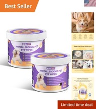 Soft Pearl Cotton Pet Eye Wipes - Remove Tear Stains &amp; Moisturize Sensit... - $728.59 MXN