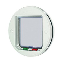 PetMate Cat Mate 4-way locking cat flap, glass fitting, white  - £32.49 GBP