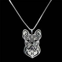 New Women’s Silver Tone French Bulldog Fashion Necklace - $9.90