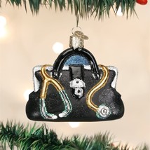 Blown Glass Ornament, Doctor&#39;s Bag - $33.99