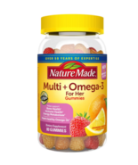 Nature Made Women&#39;s Multivitamin + Omega-3 Gummies Lemon, Orange &amp; Straw... - £24.37 GBP