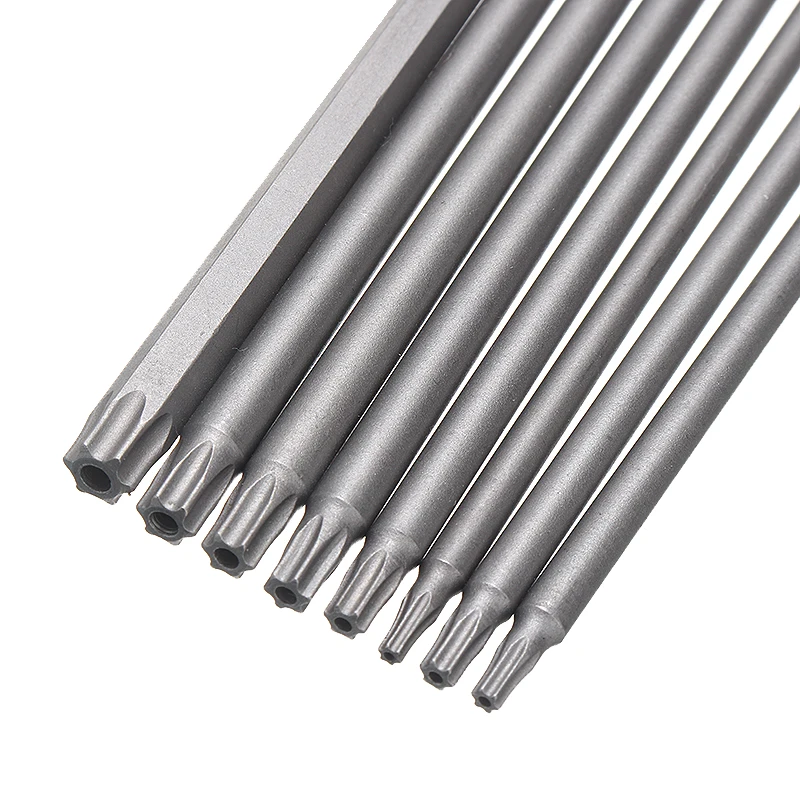 House Home 8pcs/set 150mm Hex Shank Long Steel Magnetic Torx Security Electric S - £29.48 GBP