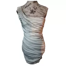 City Triangles Cream One Shoulder Bodycon Dress Size Medium - $15.00