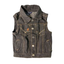 Rocawear Classic Boys Infant Baby Size 18 Months Black Jean Denim Vest J... - $14.84