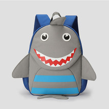 cartoon shark anti lost waterproof breathable children’s backpack - £19.65 GBP