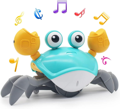 Crawling Crab Baby Toy,Tummy Time Toys,Electric Dancing Crab Toy for Kids With - £33.64 GBP