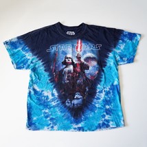 Disney Star Wars Darth Vader Death Star Tie Dye Tee T-Shirt Medium Navy ... - £125.67 GBP